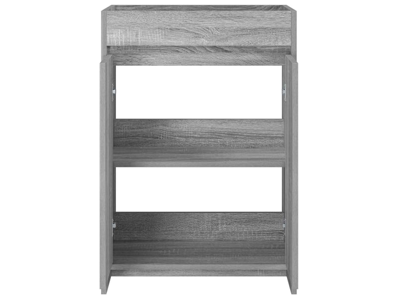  Meuble sous lavabo de salle de bain, commode sonoma gris shl4322  - Conforama D