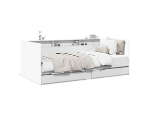 Lit simple 100x200 cm    coloris blanc