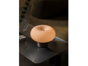 Lampe à poser malti  verrerie beige ,  h. 21 - ip20 - e27  nordlux intérieur