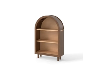 Bibliotheque coloris marron 3 étagère(s) MEUBLIV - 24 cm x 95 cm