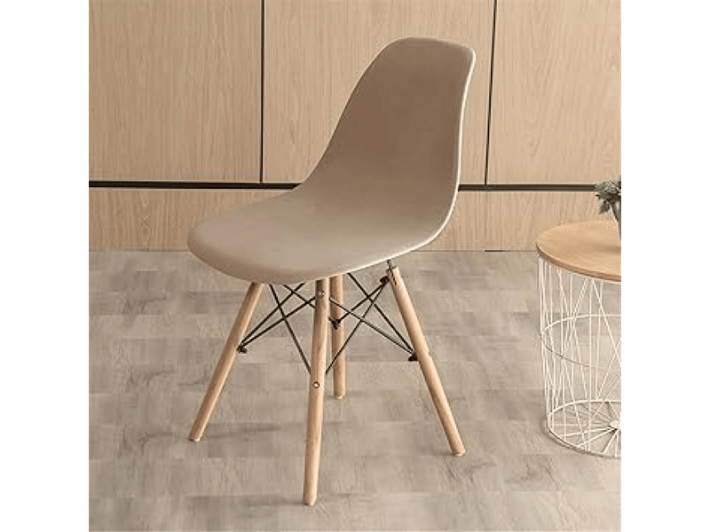  Housse de chaise - beige, 1 pièce housse de chaise style nordique, en velours élastique, luxueuse et lavable, housse de chaise de salle à manger, housse de chaise inc XLH-ZLS-009274ZLS - Conforama C