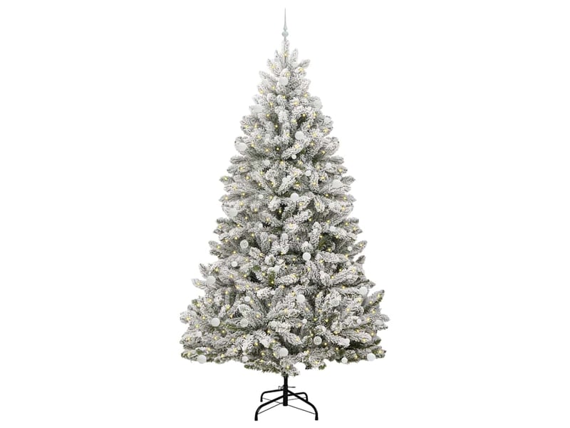  Sapin de noël, arbre de noël artificiel 270 cm 300 led blanc chaud cf61023  - Conforama C