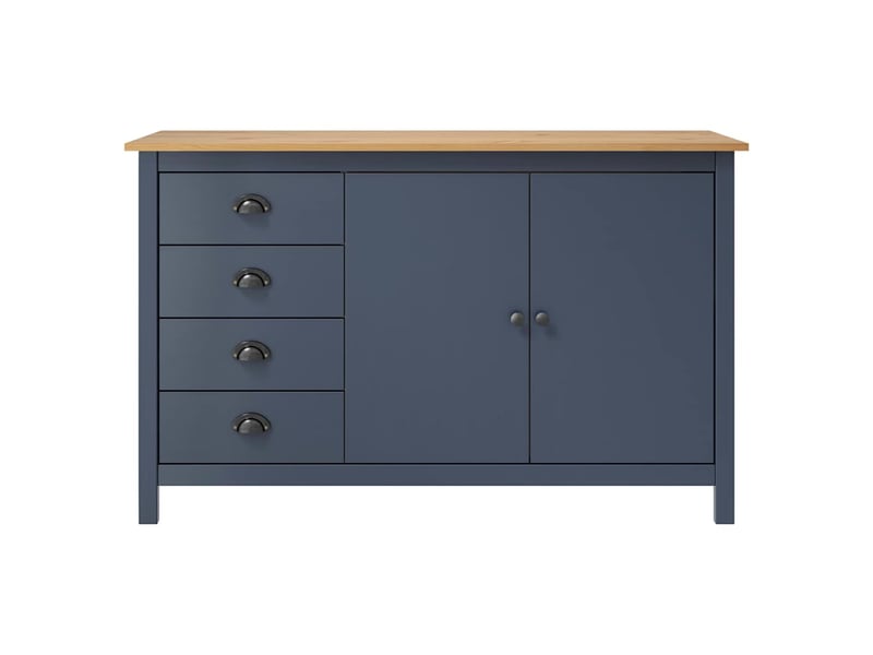  Buffet - bahut - meuble de rangement hill gris 130x40x80 cm bois de pin solide  - Conforama A