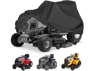 Housse de tondeuse à gazon autoportée 210d 183x137x117cm avec sac de rangement