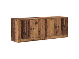 Table de chevet avec stockage 2 pièces bois ancien 66 x 35 x 48 cm