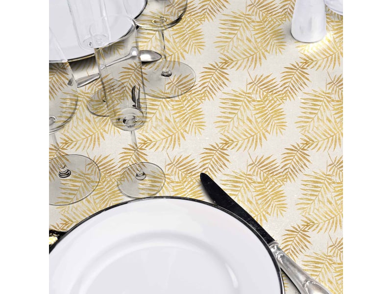 Nappe antitache rectangulaire zena 140x240cm jaune  - Conforama C