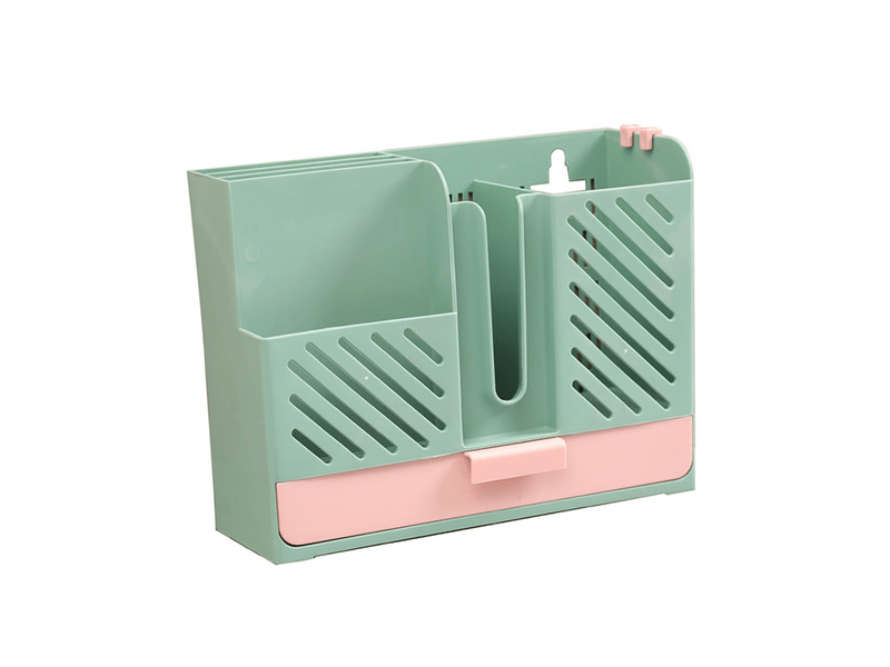  Égouttoir à couverts mural en plastique pour baguettes, cuillères et couteaux (vert)  - Conforama E