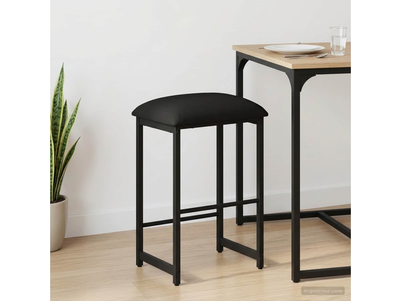  Tabouret de bar, chaise de bar noir 40x32x74 cm bois d'ingénierie shl93461  - Conforama C