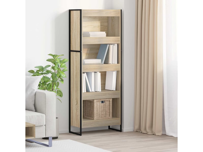  Bibliothèque, armoire à livres 60 x 30 x 155 cm bois d'ingénierie sonoma  - Conforama B