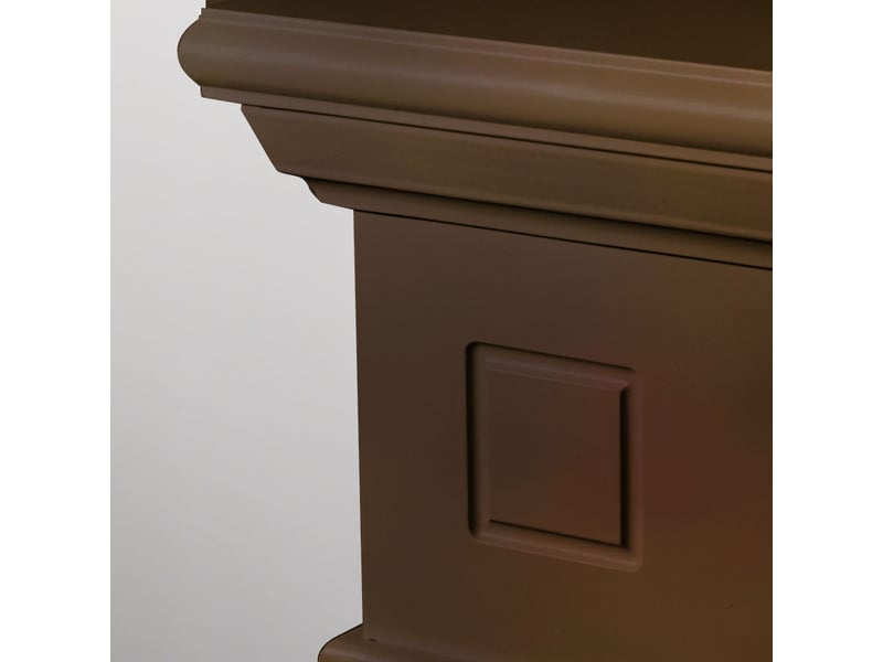  Cambridge - cadre de cheminée 110 x 100 x 36 cm, revêtement décoratif en mdf, finition noyer  - Conforama D