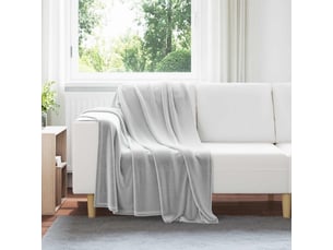 Plaid canapé gris 130x150 cm 0.51 kg polaire