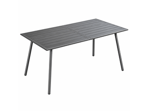 Table de terrasse moderne, table de jardin élégante, table à manger extérieure pratique, design chic