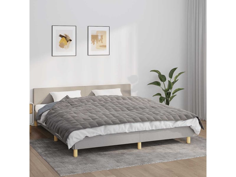  Couverture lestée adulte gris 155x220 cm 11 kg tissu shl46293  - Conforama B