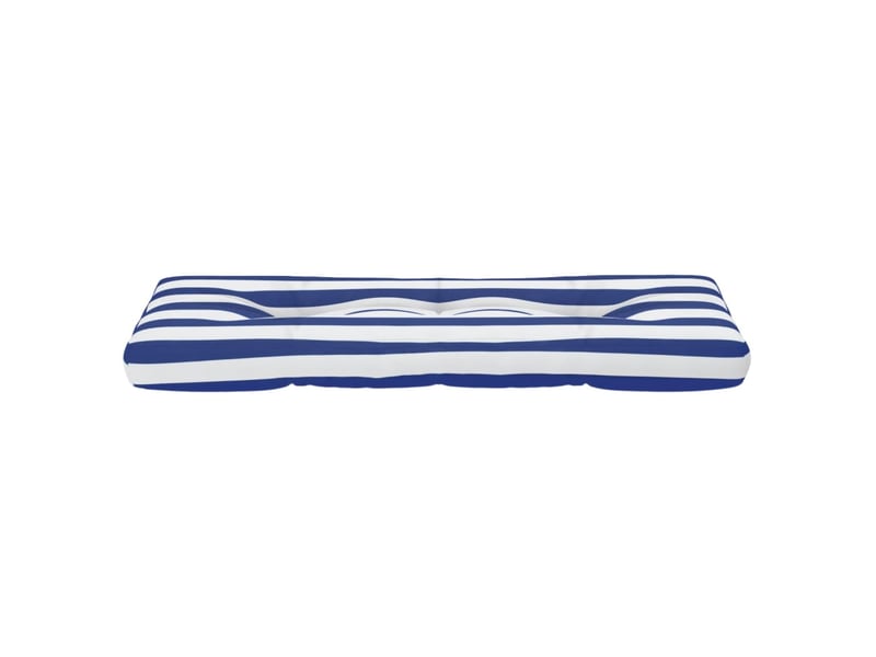  Coussin de palette, coussin de chaise, coussin de canapé rayures bleues et blanches tissu cf55427  - Conforama E