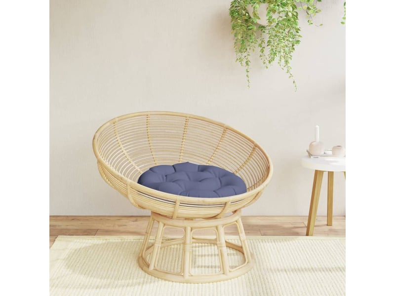  Coussin rond, coussin d'assise bleu marine ø 60x11 cm tissu oxford cf56607  - Conforama B