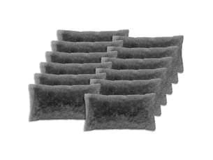 Lot de 2 coussins avec oreiller, coussins décoratifs heerlen vert clair fleece pv cf50609