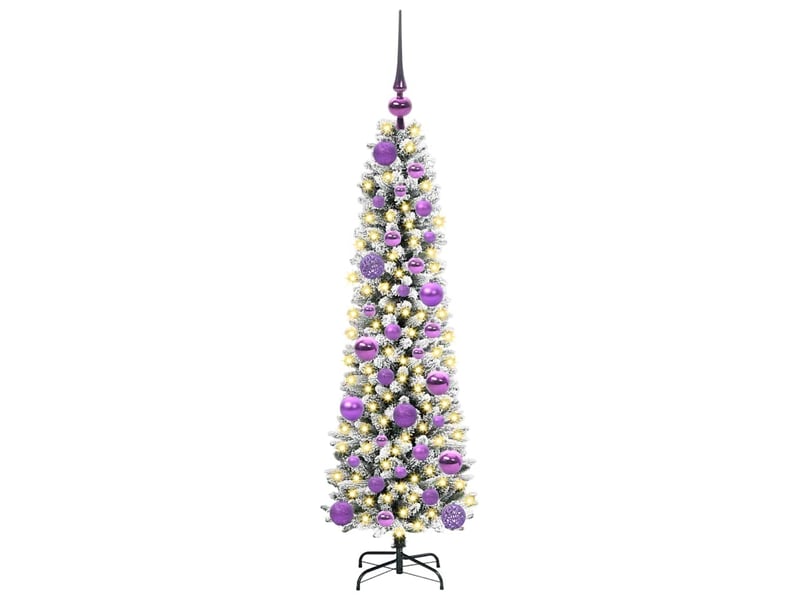  Sapin de noël artificiel, arbre de noël blanc 120 cm pvc, métal et plastique shl7882  - Conforama C