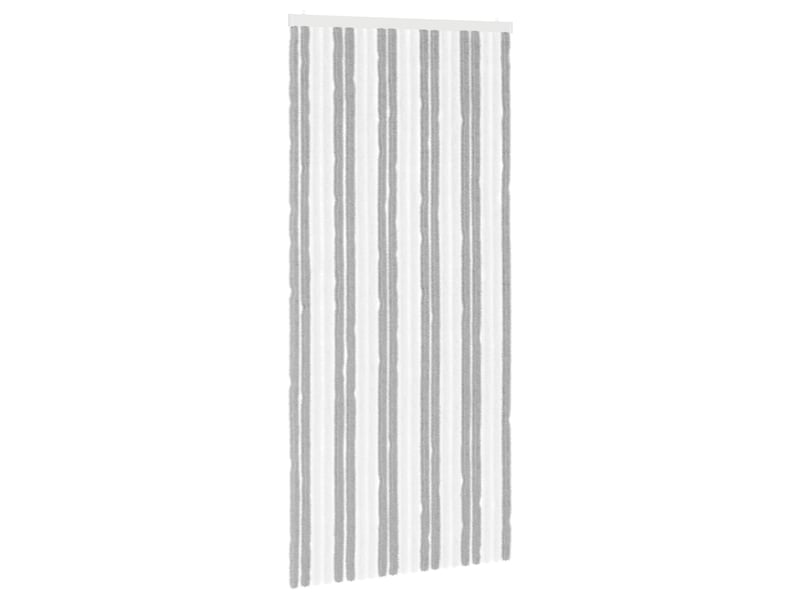  Rideau anti-insectes, moustiquaire en chenille gris et blanc 90 x 200 cm cf43456  - Conforama A