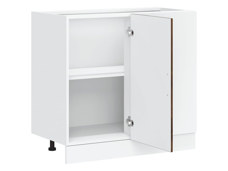  Meuble de rangement, meuble bas de cuisine chêne fumé bois d'ingénierie  - Conforama E