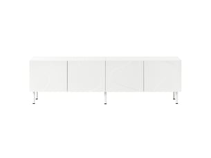 Meuble tv coloris blanc 170 cm BIQZUYA