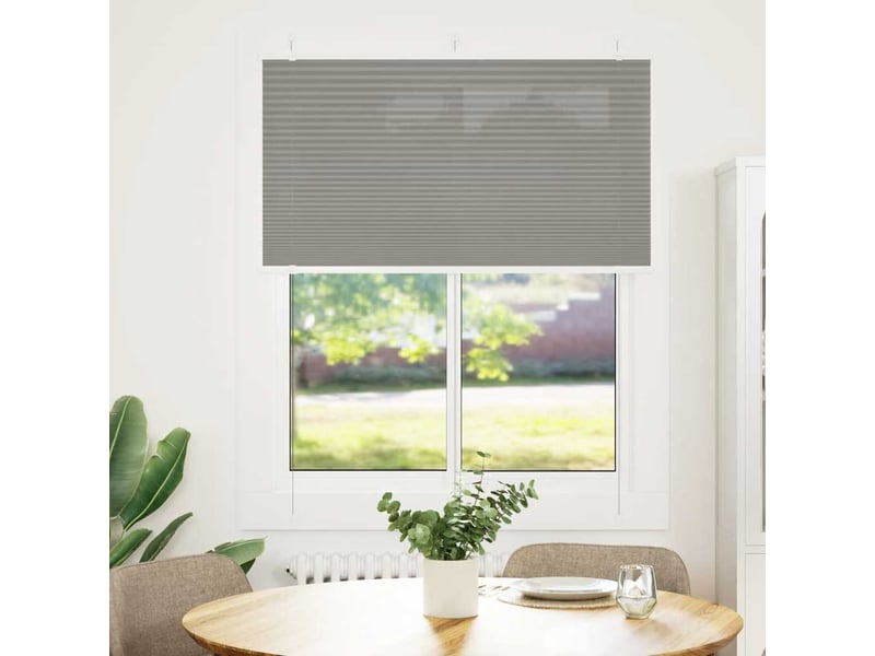 Store plissé, store de fenêtre anthracite 110x100 cm largeur du tissu 109,4 cm cf46682 - Conforama B