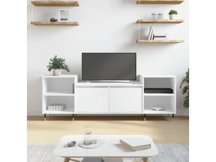 Meuble tv coloris blanc 160 cm <strong></strong>  <strong></strong>