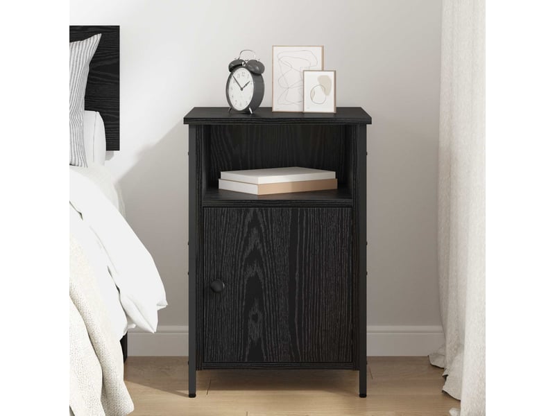  Table de chevet - cabinet de chevet - table de nuit chêne noir 40 x 42 x 60 cm bois d'ingénierie  - Conforama C