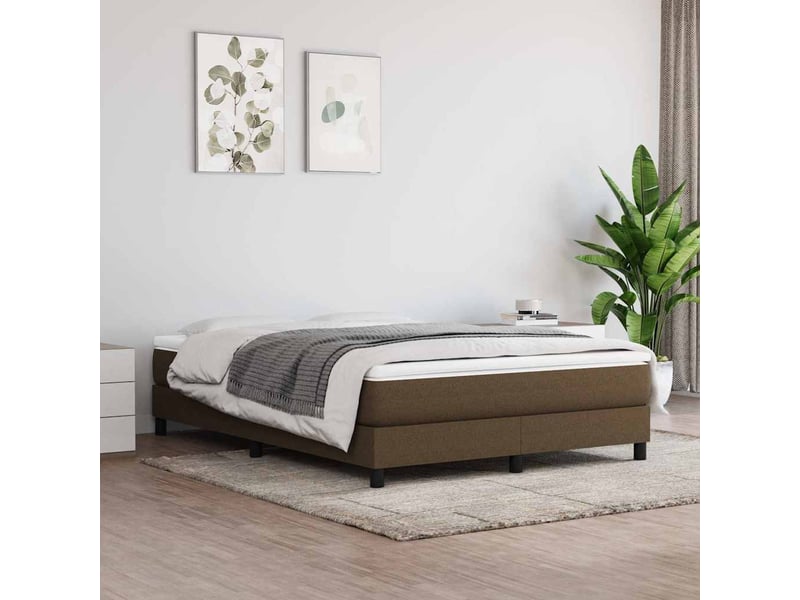  Matelas de lit à ressorts ensachés fermeté moyenne marron foncé 140x190x20 cm  - Conforama B