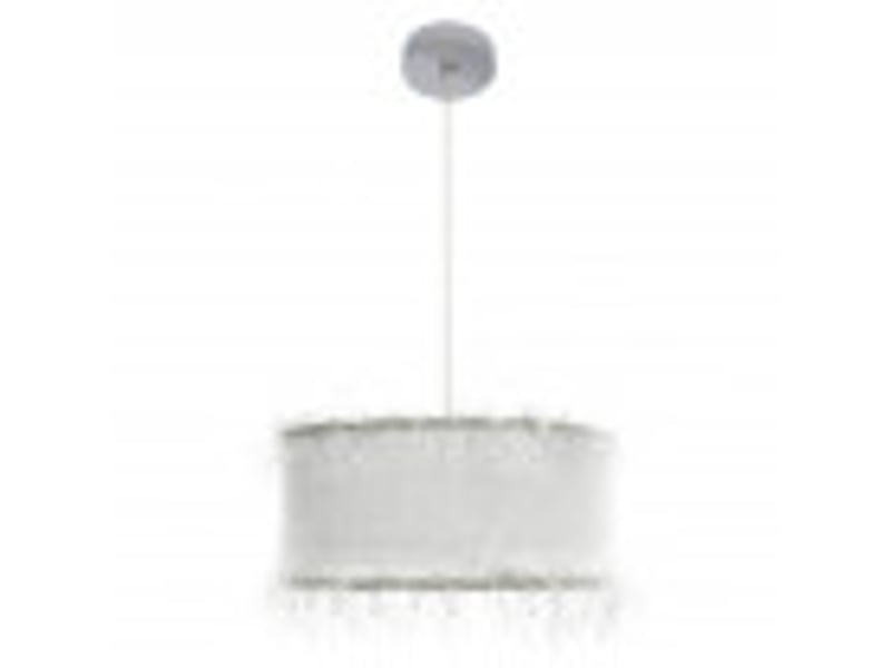  Colgante clásico abrila hilos, pantalla de hilos, 1 luz e27, blanco, ø 40 cm, altura regulable 40-100 cm 117594001 - Conforama B