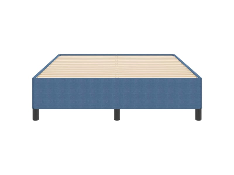  Lit double- lit adulte -  lit à lattes bleu 140 x 190 cm tissu en velours côtelé  - Conforama D