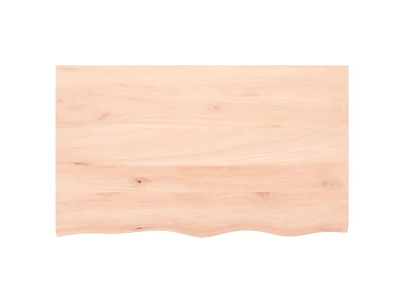 Comptoir de salle de bain, plan de travail 100x60x(2-6)cm bois massif non traité cf65708 - Conforama D