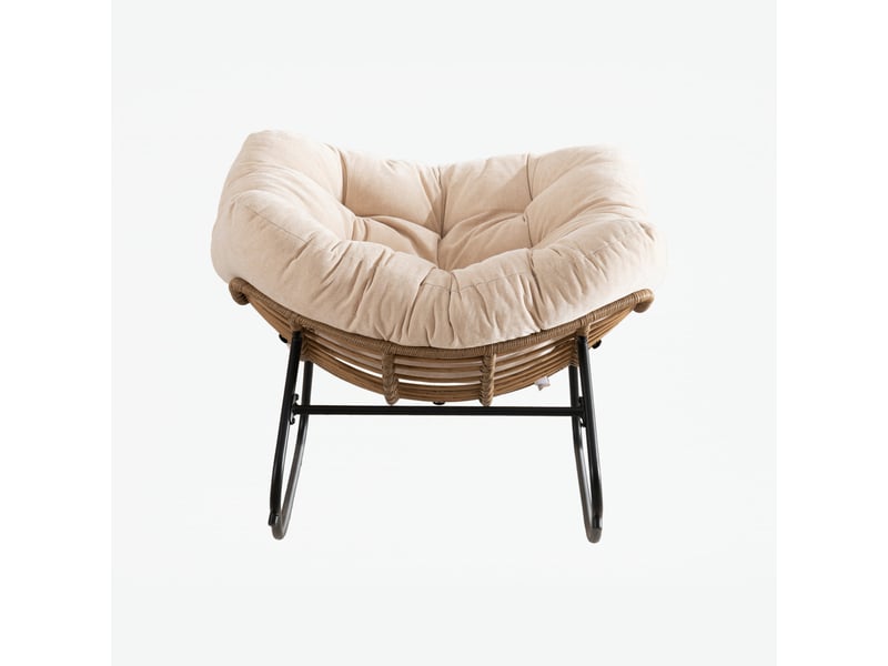  Fauteuil à bascule moderne en chenille, pour salon, chambre et chambre de bébé  - Conforama A