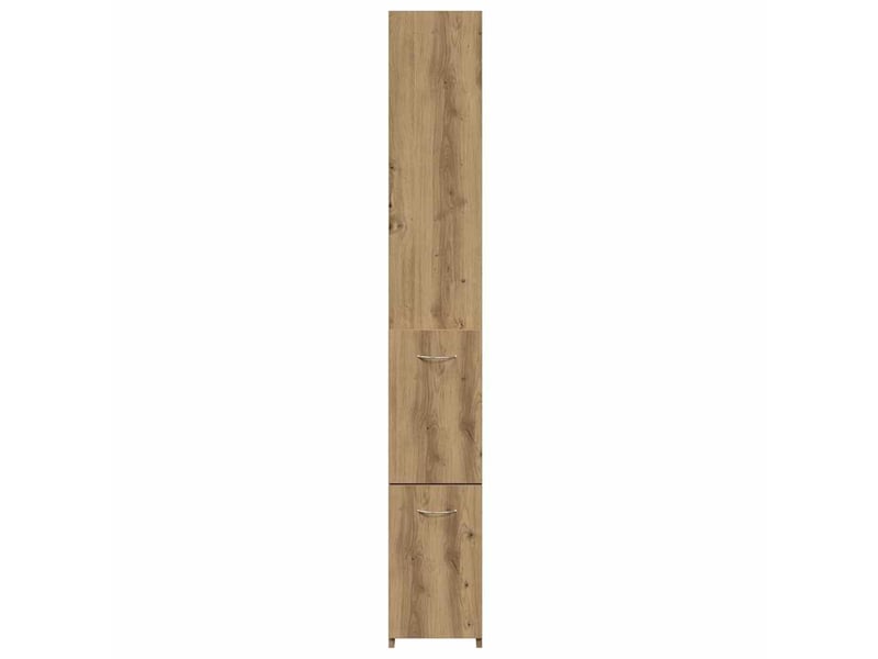  Armoire de salle de bain, meuble de rangement chêne artisanal 25x25x170 cm  - Conforama D
