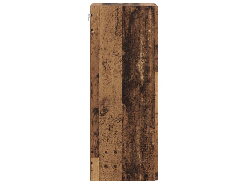  Armoire murale salon 33x34,5x90cm bois d'ingénierie bois ancien shl7336  - Conforama E