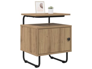 Table de chevet - cabinet de chevet - table de nuit chêne artisanal bois d'ingénierie