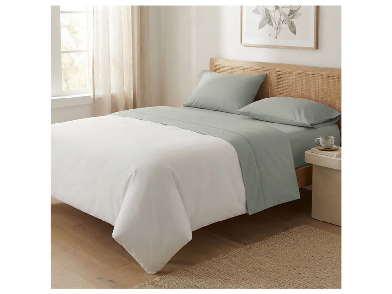  Drap plat en percale de coton confort  - Conforama D