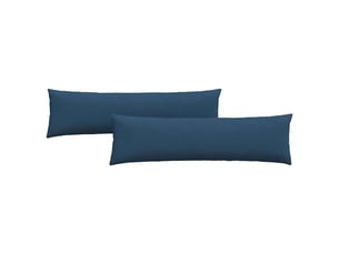 Lot de 2 coussins de canapé, coussins décoratifs tissu bleu 145 x 40 cm cf58773