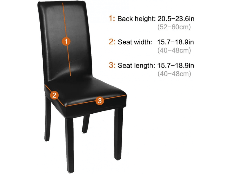  Lot de 4 housses de chaises de salle à manger imperméables en similicuir noir uni XLH-ZLS-009222ZLS - Conforama D