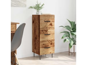 Buffet - bahut - meuble de rangement bois ancien 34 x 34,5 x 90 cm bois d'ingénierie