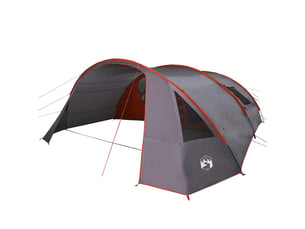 Tente tunnel, tente de camping 6-persoons 6 personne gris et orange shl59774