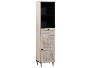Cabinet de salle de bain, armoire salle de bain avec tiroir blanc 38 x 33 x 160 cm cf65228