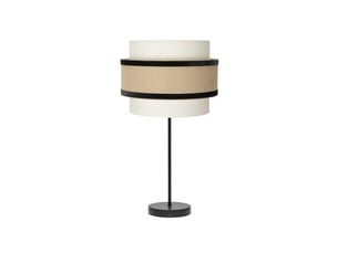 Lampe à poser fabrilamp cornalina beigenoir 1 x e27 64 x 30 x 30 cm