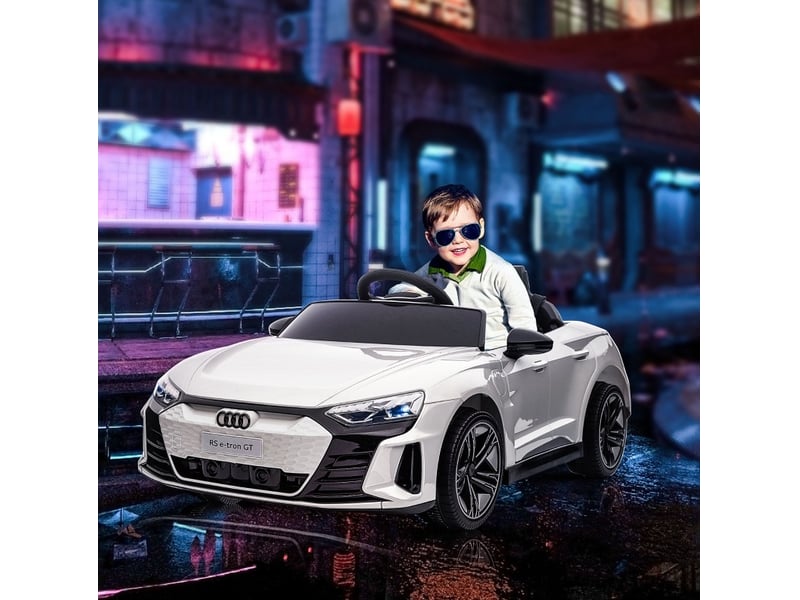  Voiture électrique enfant audi rs e-tron gt 103x58x41 cm avec télécommande blanche  - Conforama B