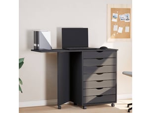 Armoire     <strong></strong> <strong></strong> coloris gris largeur 105.5 cm