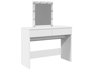 Coiffeuse 0 tiroir(s) Miroir Led avec 0 tabouret(s) inclu(s) coloris blanc