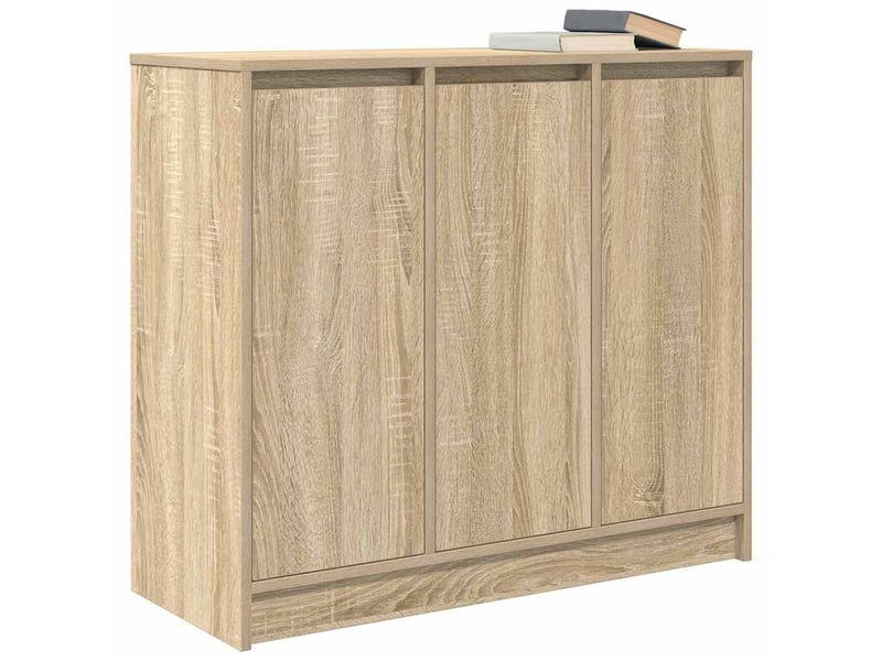 Buffet - bahut - meuble de rangement chêne sonoma 85x34x76 cm bois d'ingénierie  - Conforama D