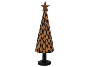 Sapin de noël - arbre de noël avec support marron 149 cm bois de teck solide