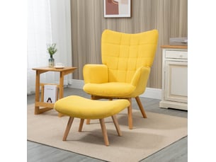 Fauteuil fixe <strong>FLORAGRACE</strong> <strong></strong> Polyester jaune vendu Par paire