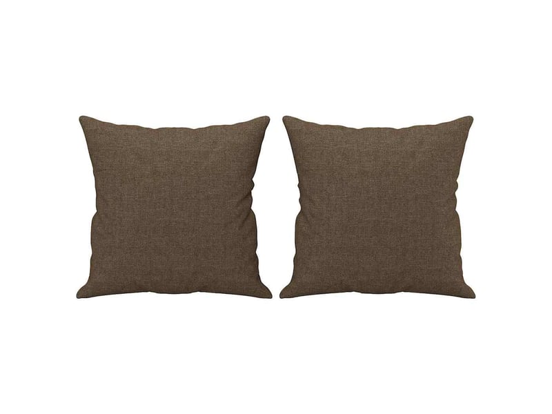  Lot de 2 coussins décoratifs marron 40x40 cm tissu cf60876  - Conforama A