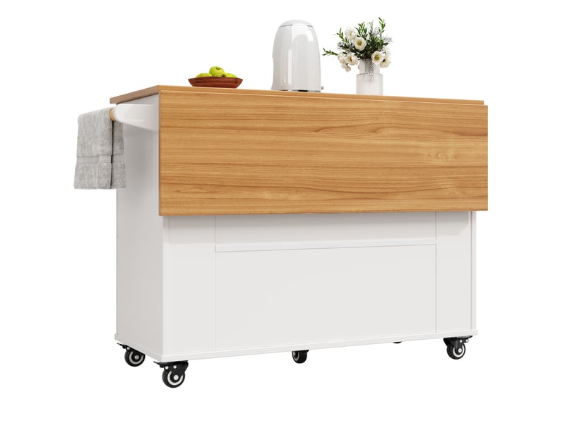  Desserte 3 portes 3 tiroirs coloris blanc desserte blanc - Conforama E